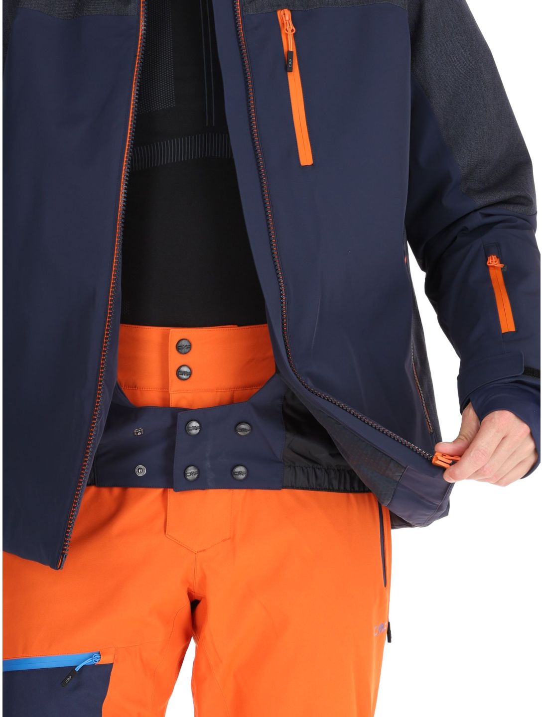 CMP, 34W4717 veste de ski hommes Black Blue bleu 