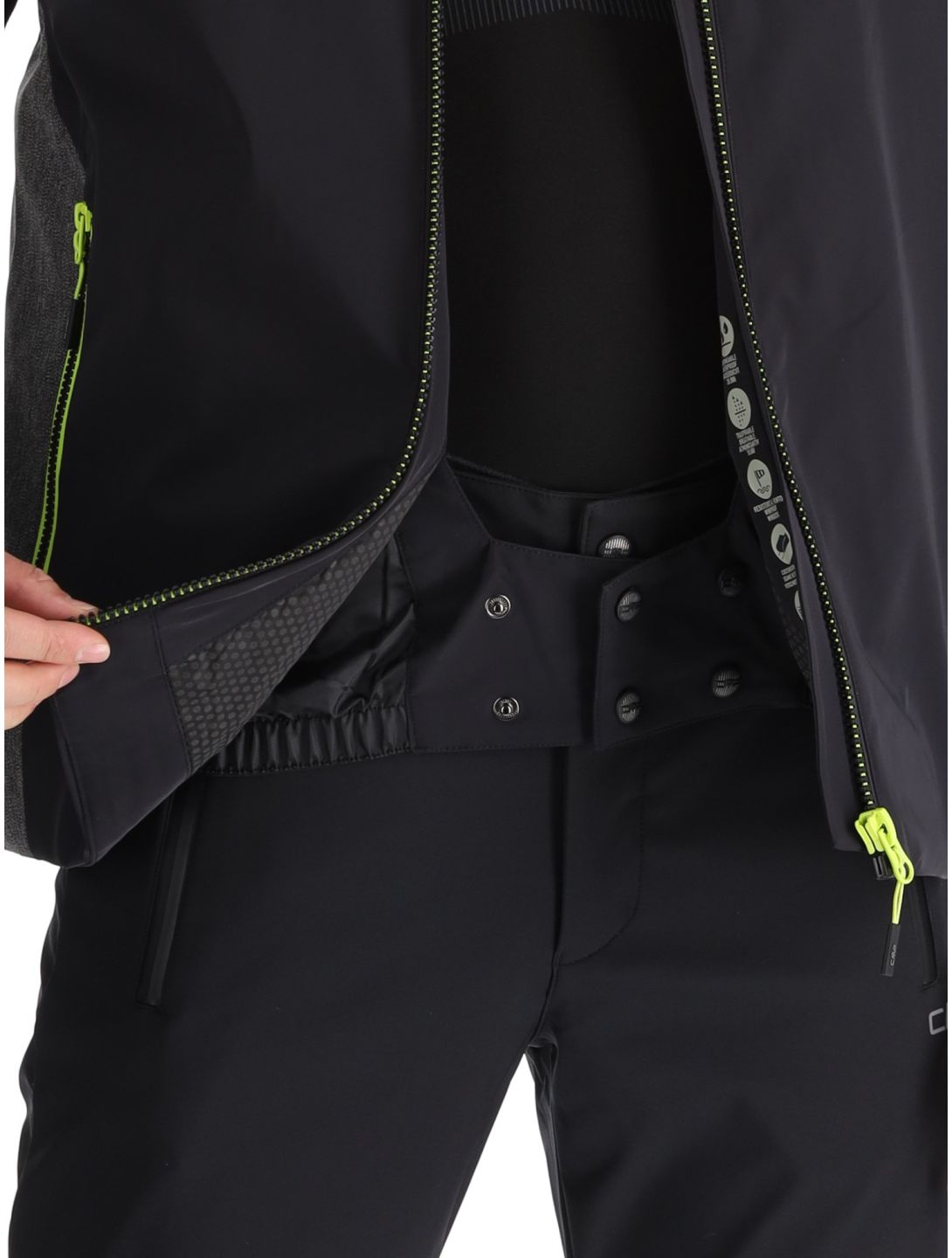 CMP, 34W4717 veste de ski hommes Black noir 