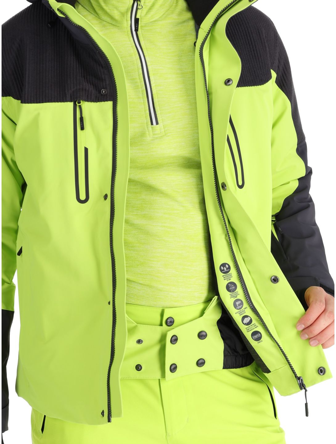 CMP, 34W4737 veste de ski hommes Acid vert 