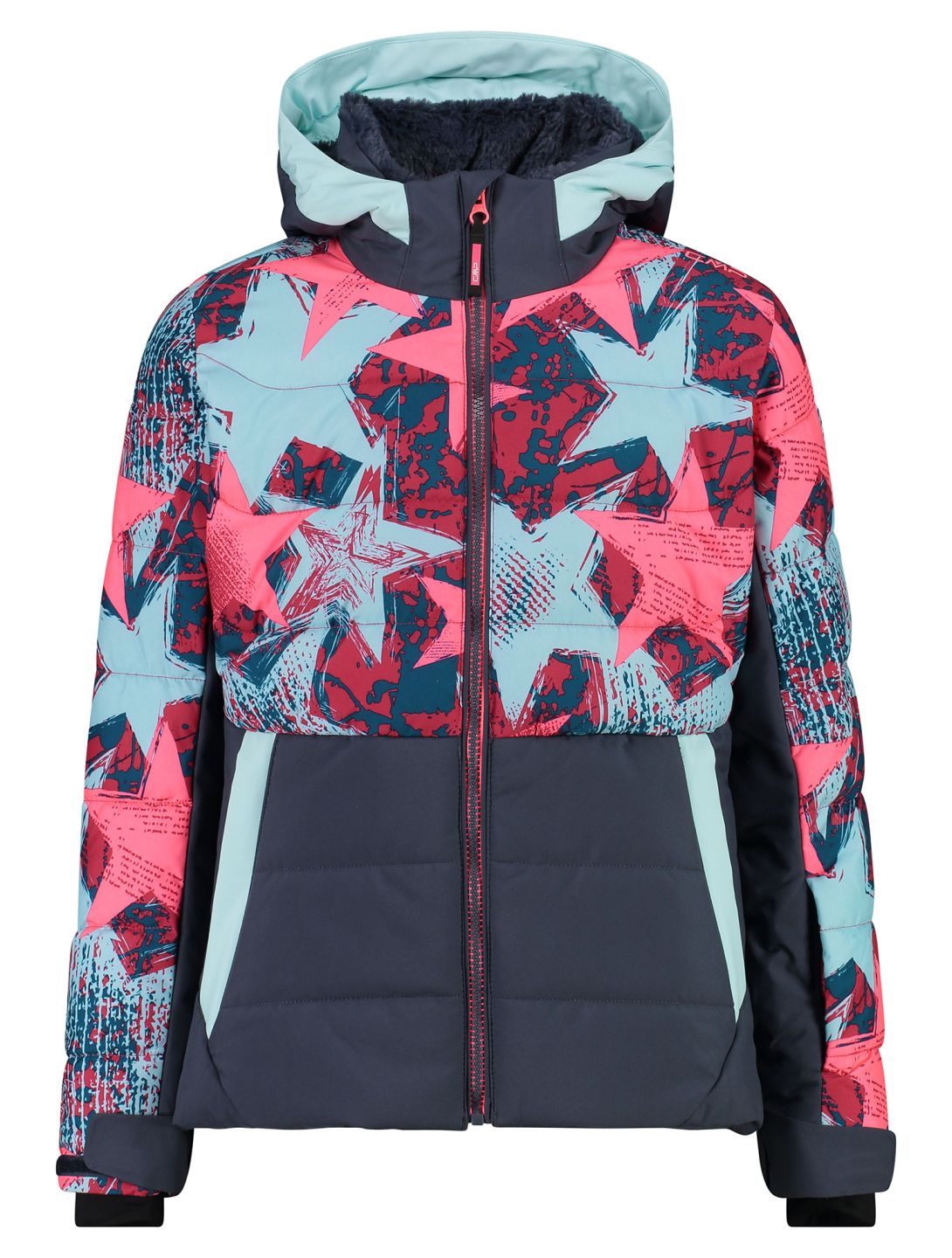 CMP, 34W4865P veste de ski enfants Aqua  / Gloss / Teal multicolore, rose 