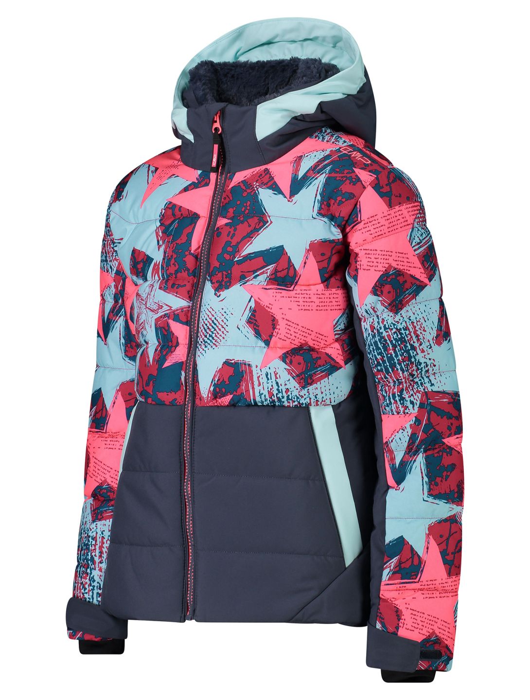 CMP, 34W4865P veste de ski enfants Aqua  / Gloss / Teal multicolore, rose 