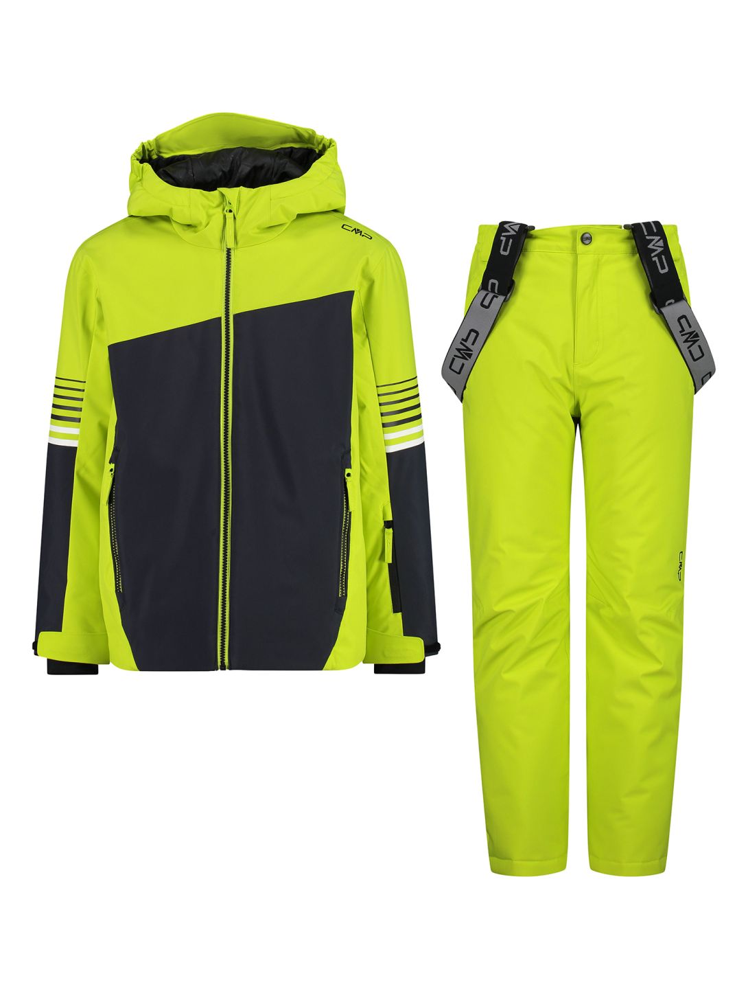 CMP, 34W4924 set de ski enfants Acid vert 