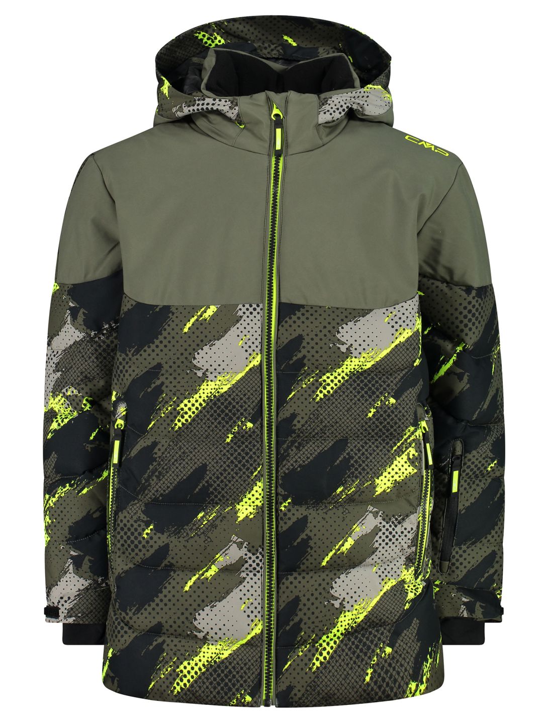 CMP, 34W4994P veste de ski enfants Olive / Black noir, vert 