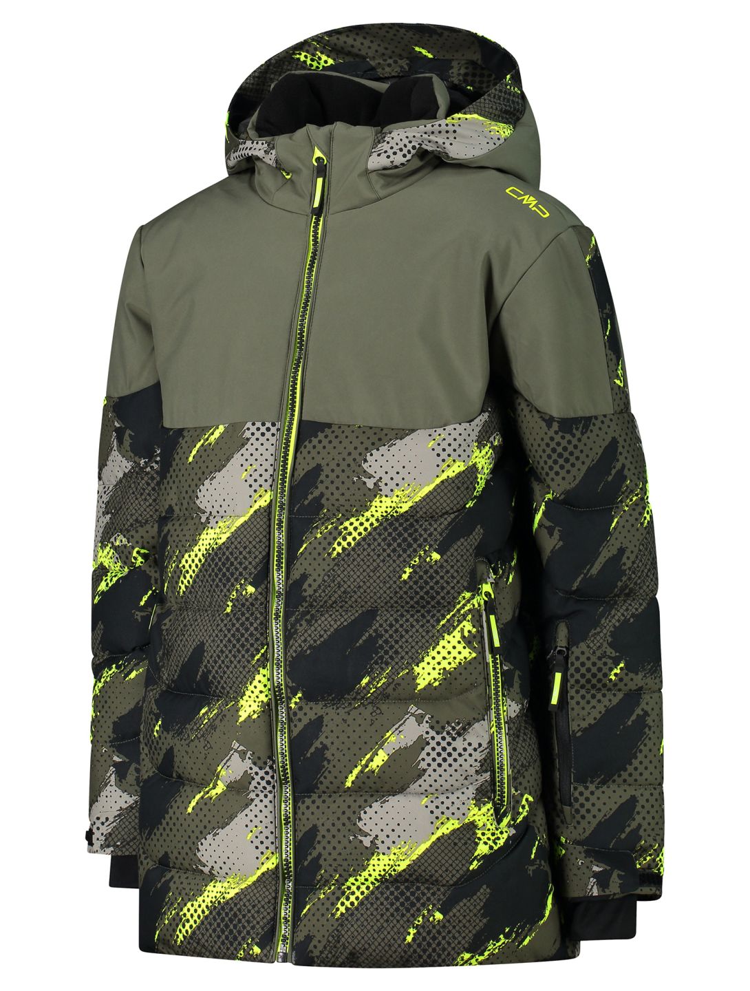 CMP, 34W4994P veste de ski enfants Olive / Black noir, vert 