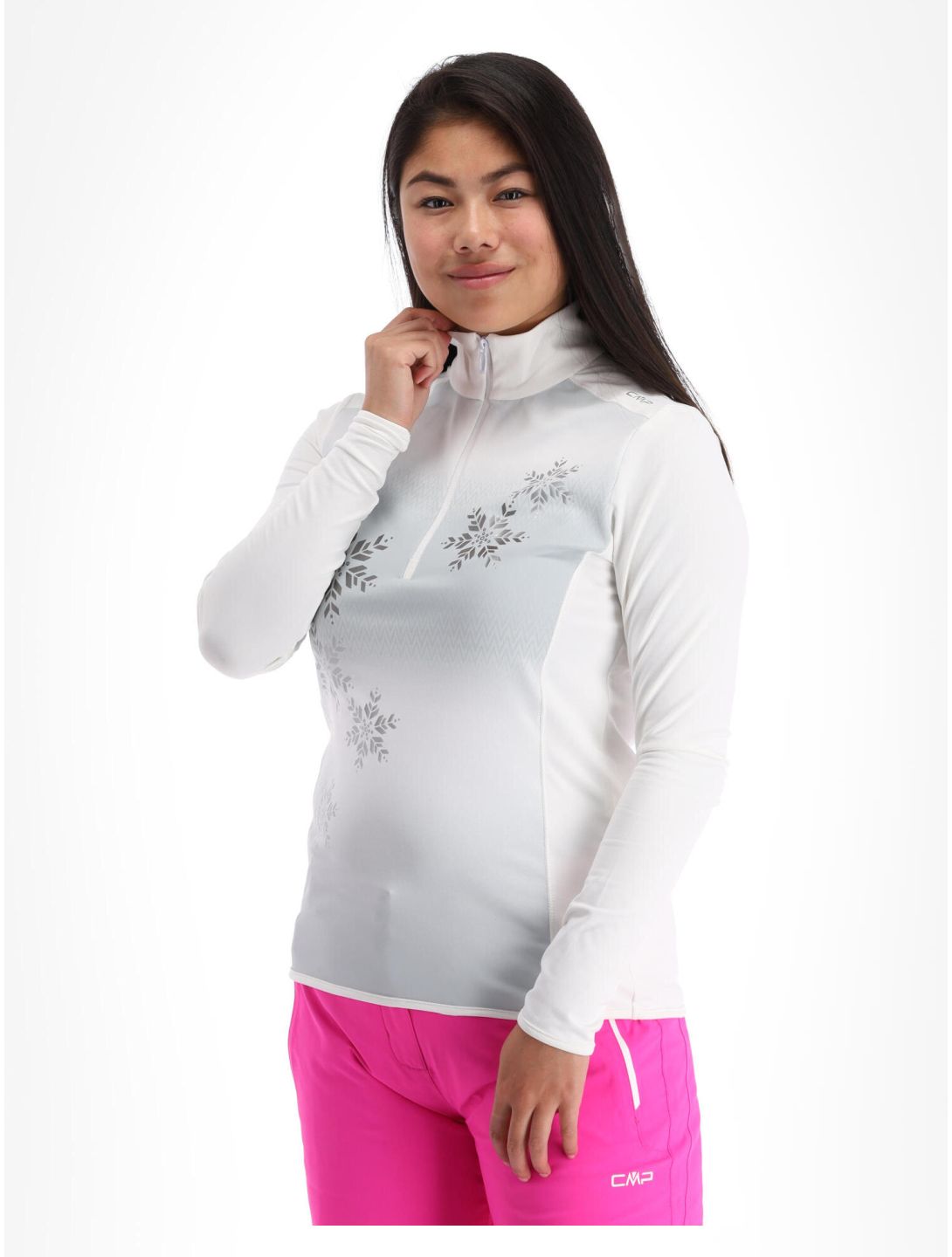 CMP, 38L1196 pull de ski femmes ice blanc 