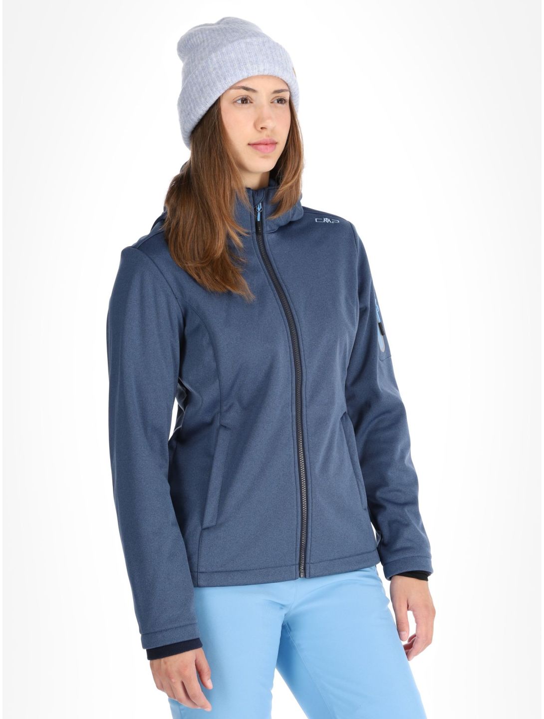 CMP, 39A5006M veste de ski softshell femmes Blue Melange / Niagara bleu 