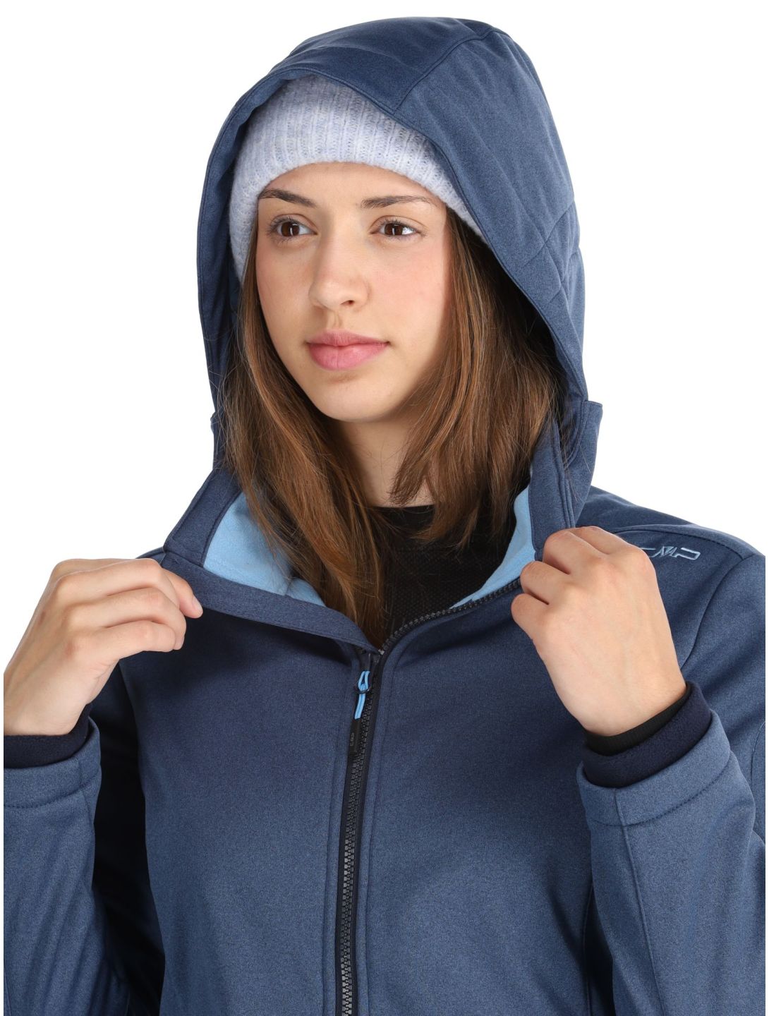 CMP, 39A5006M veste de ski softshell femmes Blue Melange / Niagara bleu 