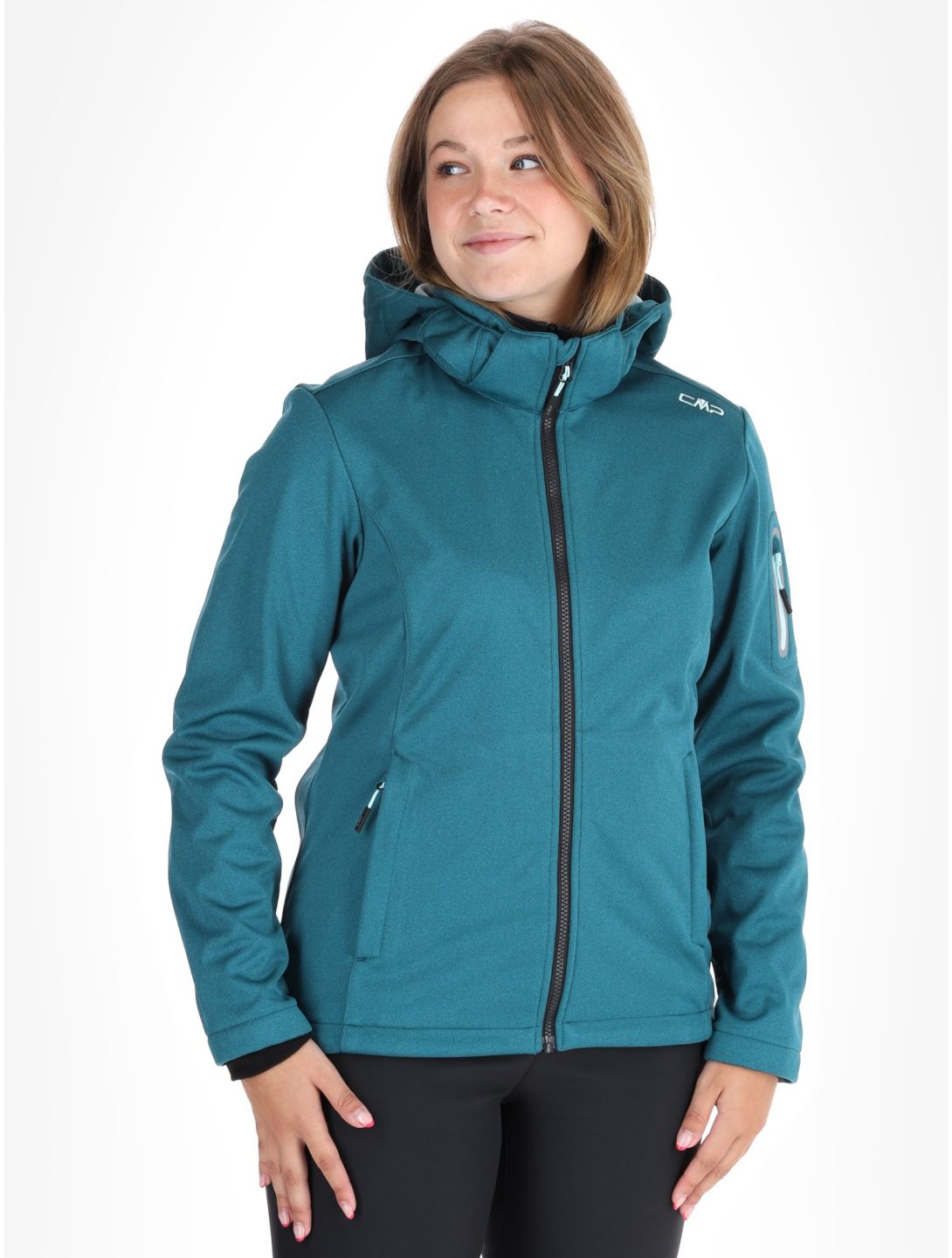 CMP, 39A5006M veste de ski softshell femmes Teal vert 