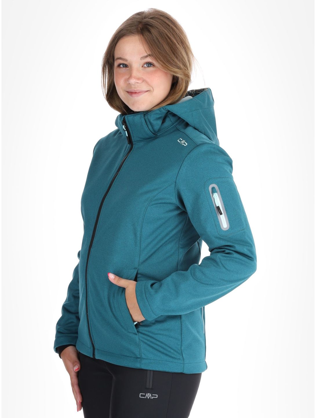 CMP, 39A5006M veste de ski softshell femmes Teal vert 