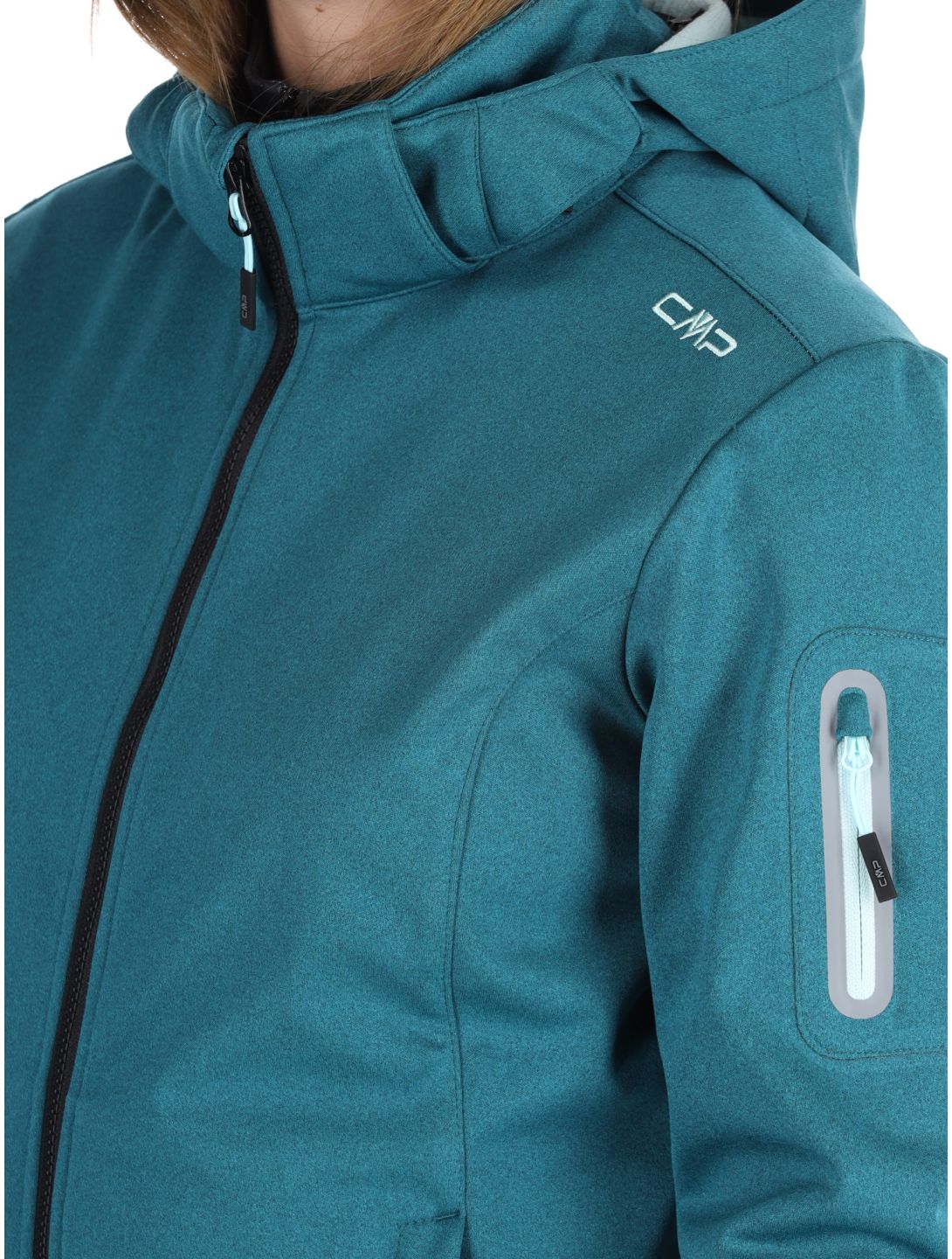 CMP, 39A5006M veste de ski softshell femmes Teal vert 