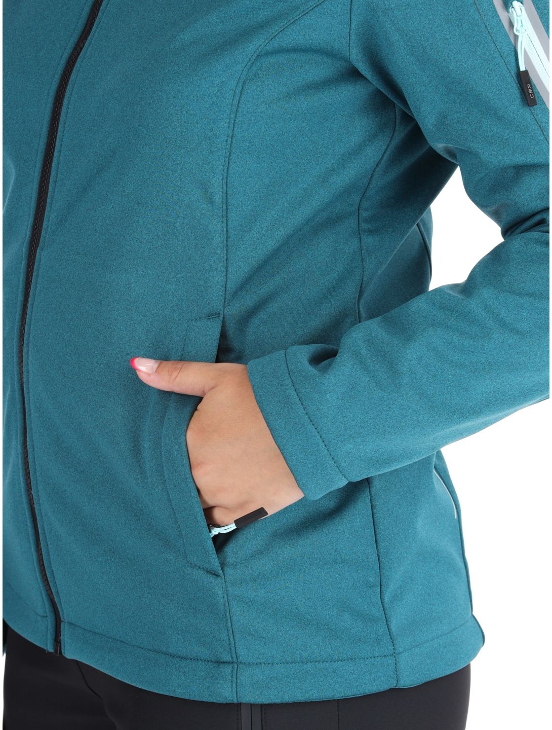 CMP, 39A5006M veste de ski softshell femmes Teal vert 