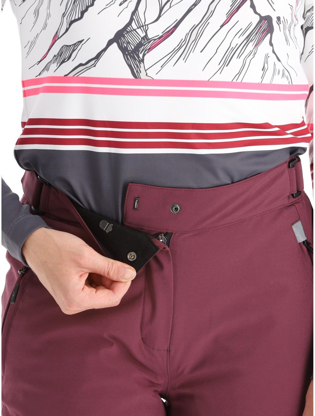 CMP, 3W18596N pantalon de ski femmes Burgundy bordeaux 