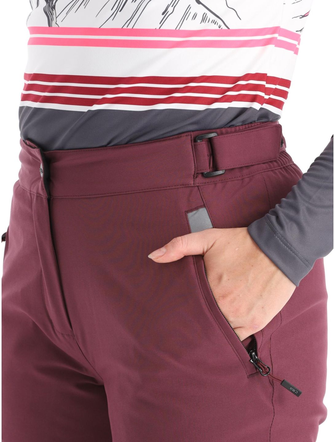 CMP, 3W18596N pantalon de ski femmes Burgundy bordeaux 