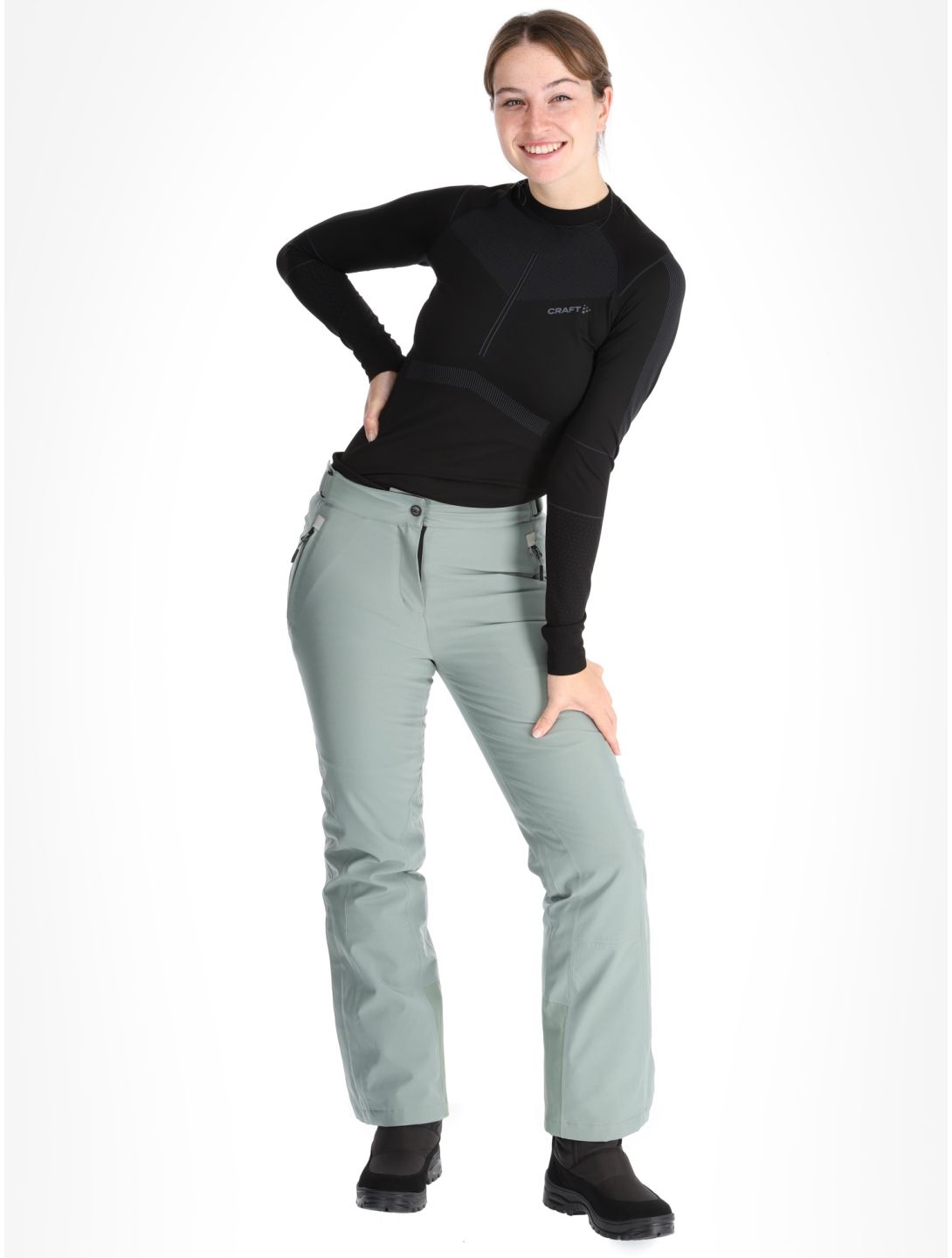 CMP, 3W18596N pantalon de ski femmes Mineral vert 