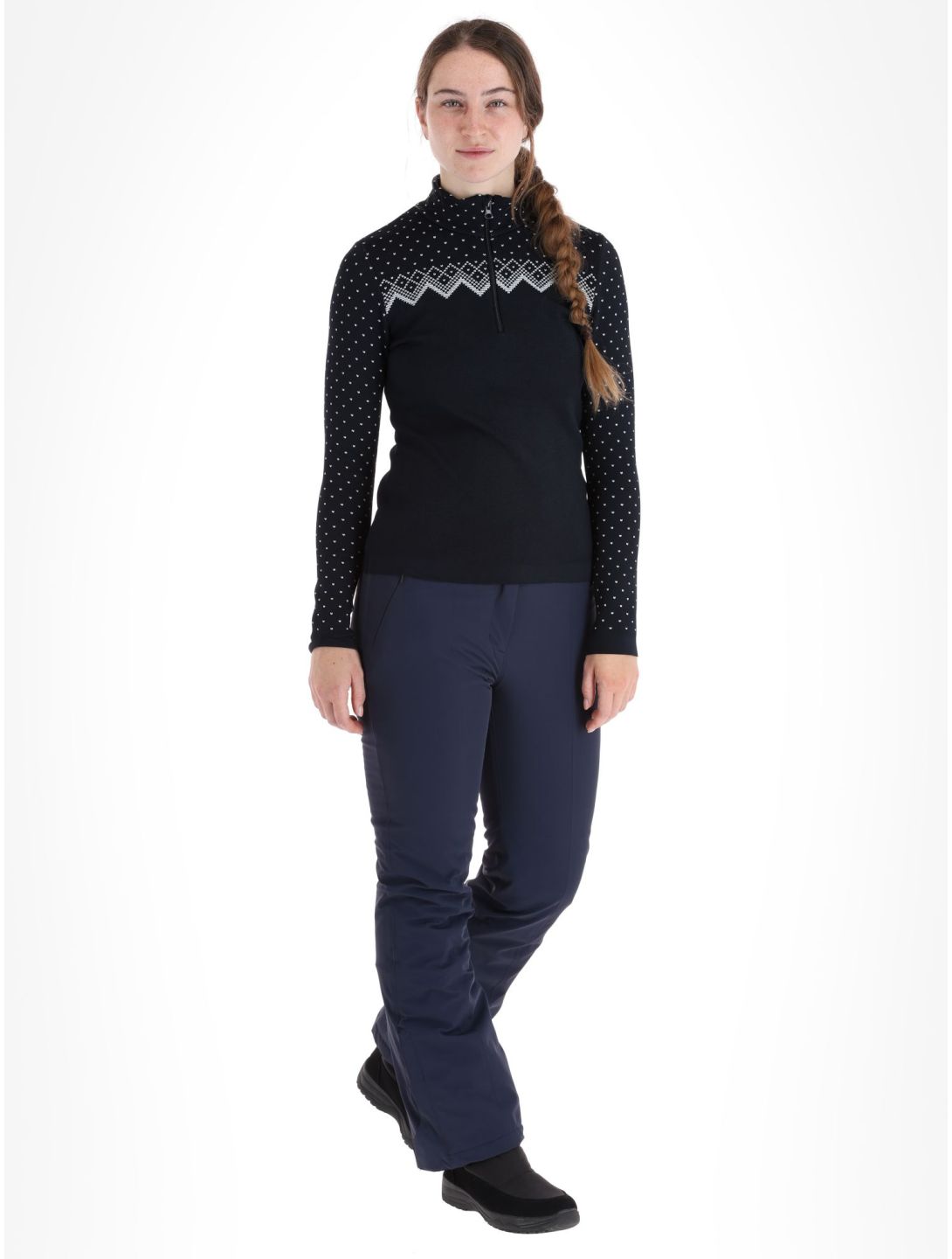 CMP, 7H96301 pull de ski femmes Black Blue bleu 