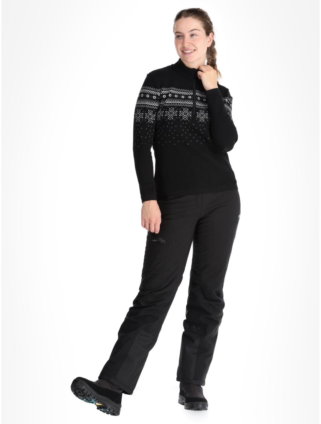 CMP, 7H96401 pull de ski femmes Black noir 