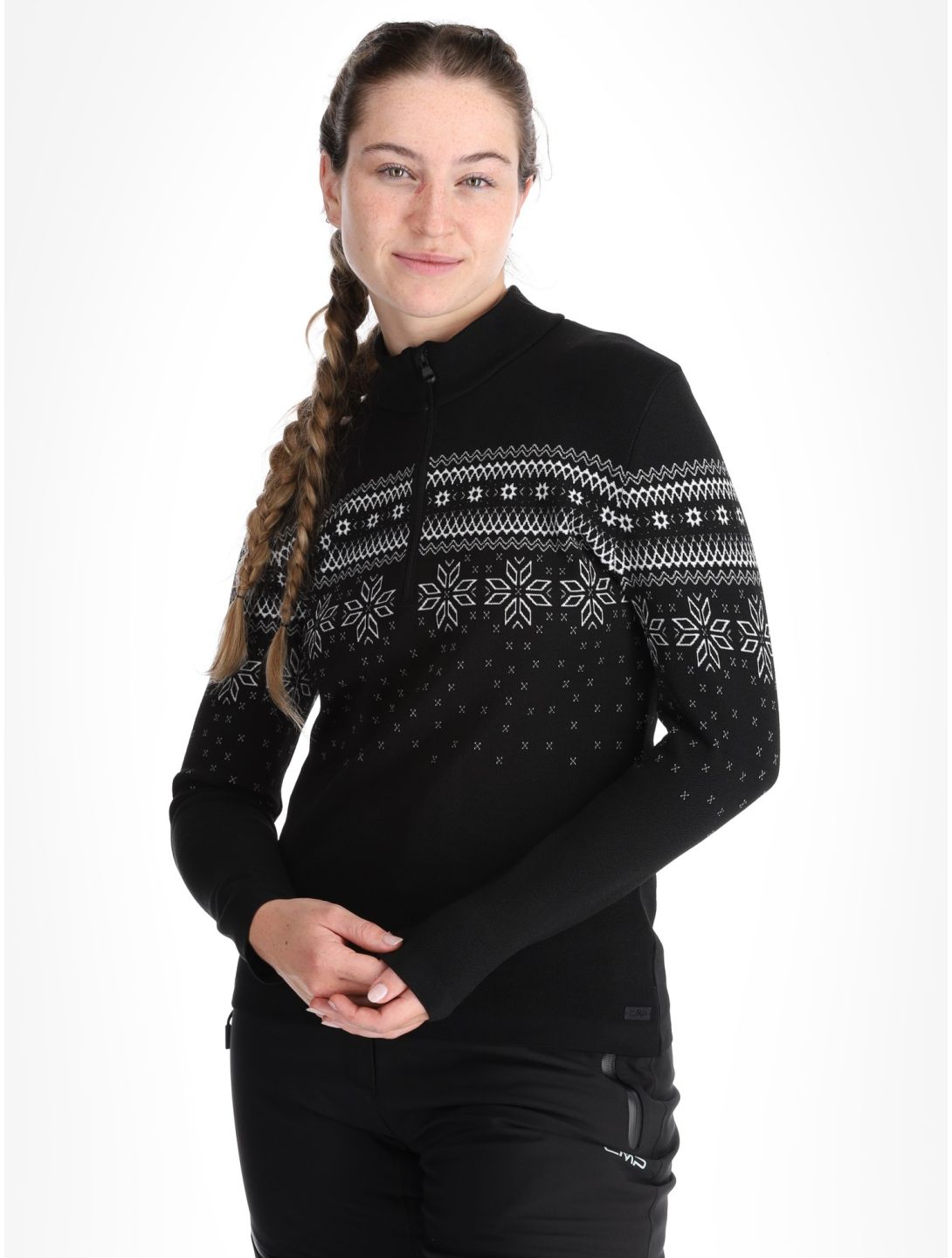 CMP, 7H96401 pull de ski femmes Black noir 