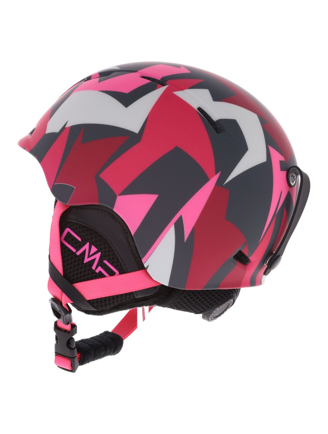 CMP, XJ-4 casque de ski enfants Magenta Pink Fluo rose, violet 