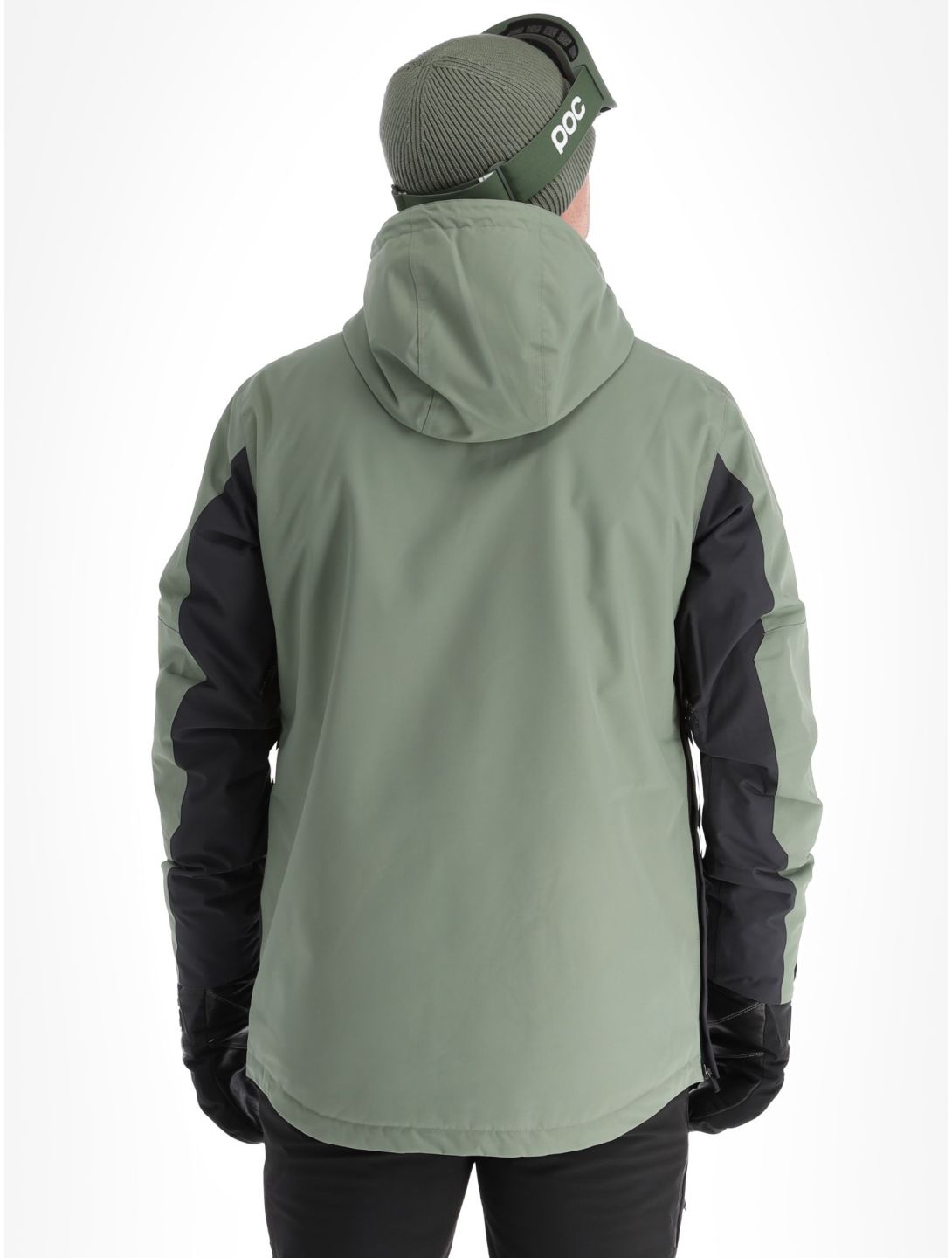 ColourWear, M Essential anorak d'hiver hommes Grey Green noir, vert 