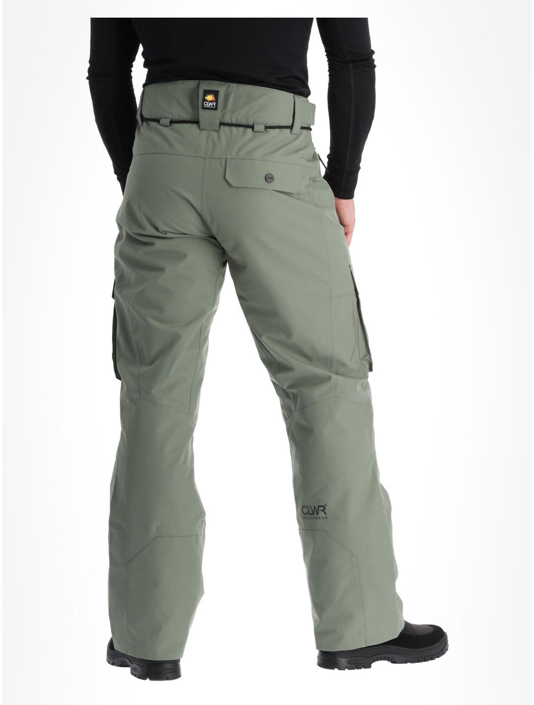 ColourWear, Flight pantalon de ski BIB model hommes Grey Green noir, vert 