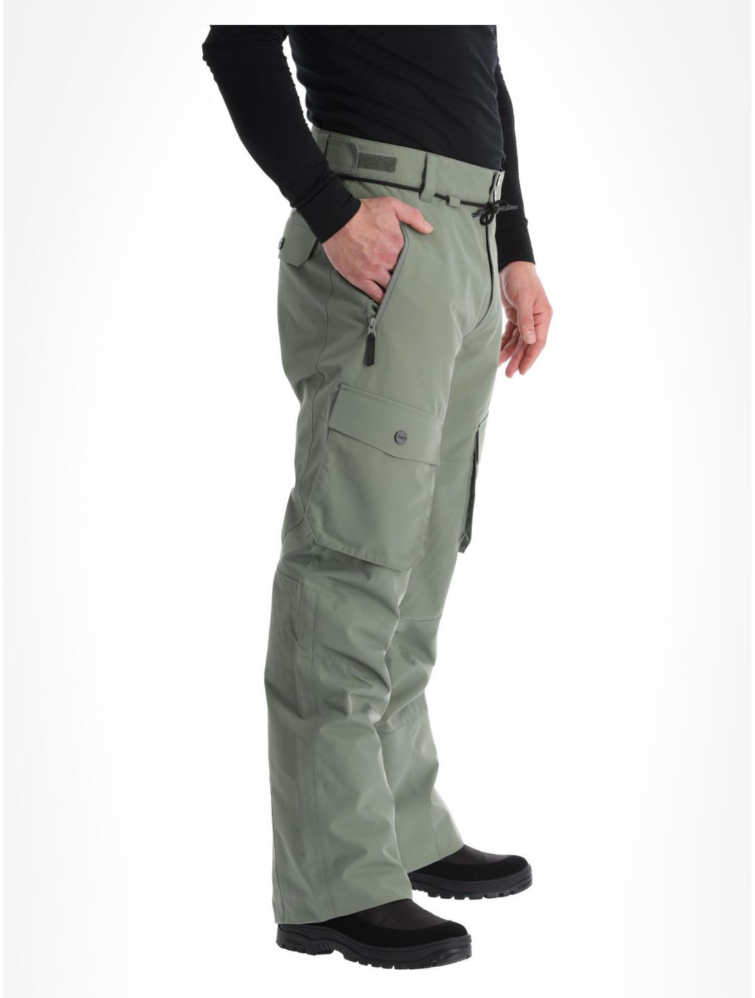 ColourWear, Flight pantalon de ski BIB model hommes Grey Green noir, vert 