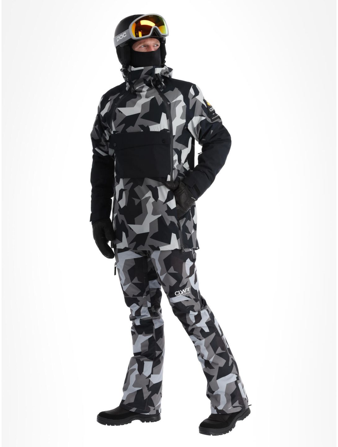 ColourWear, Foil veste de ski hommes Camo Grey gris, noir 