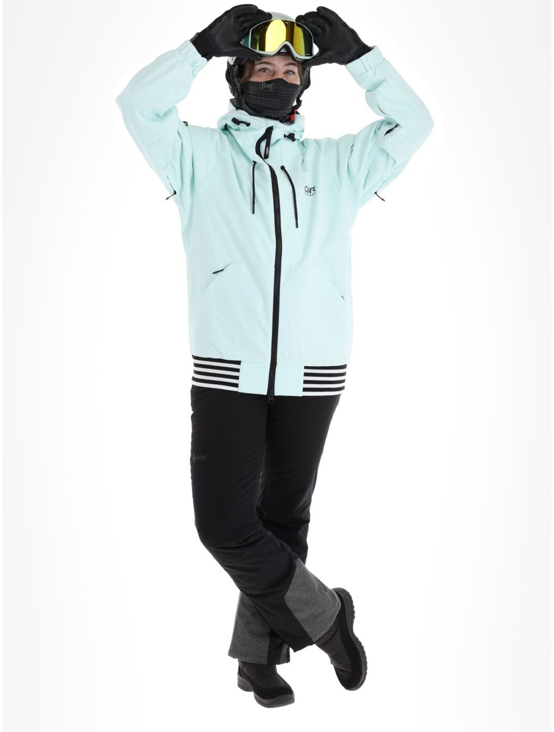 ColourWear, Leuge veste de ski femmes Light Turquoise turquoise 