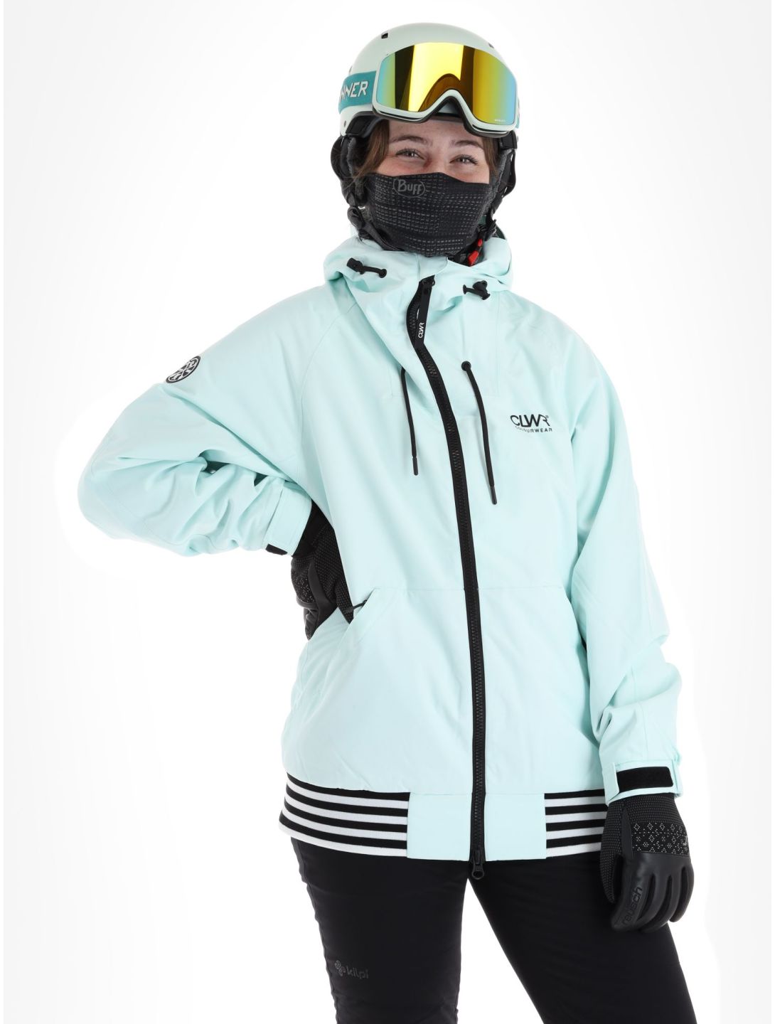 ColourWear, Leuge veste de ski femmes Light Turquoise turquoise 