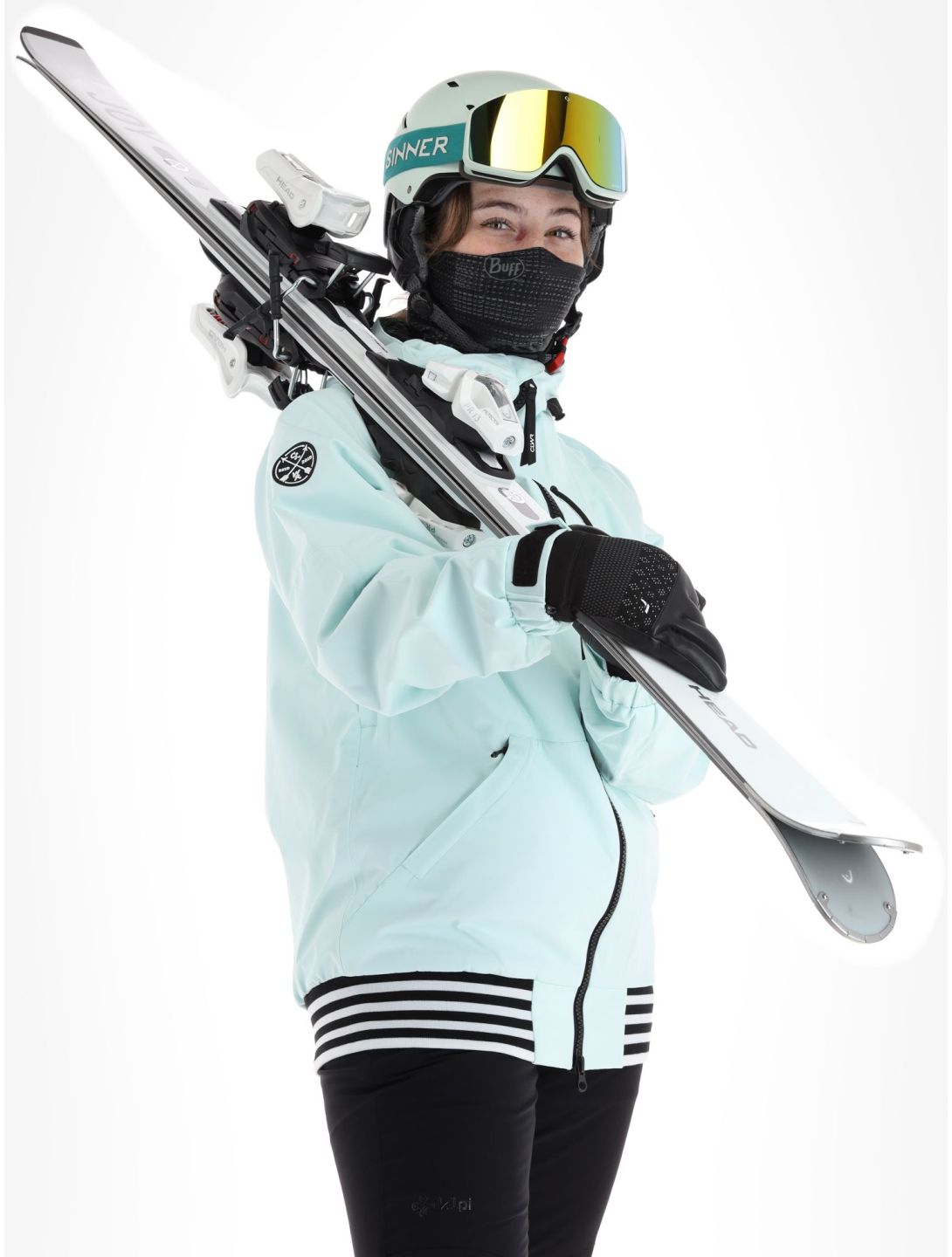 ColourWear, Leuge veste de ski femmes Light Turquoise turquoise 