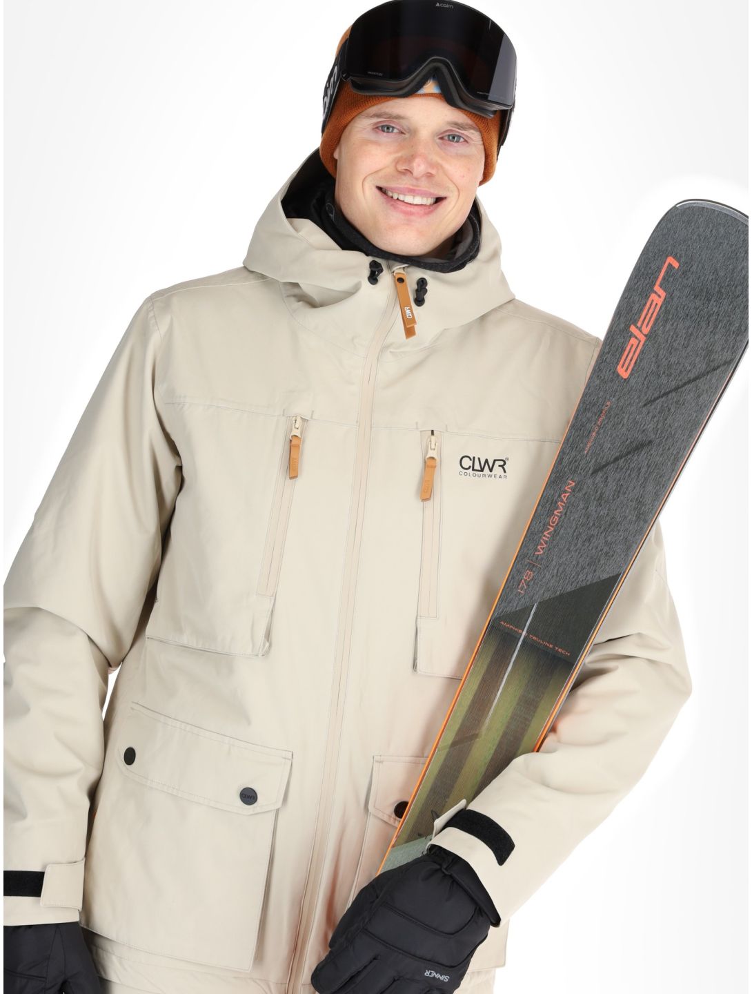 ColourWear, M Falk 2.0 veste de ski hommes Sand beige 