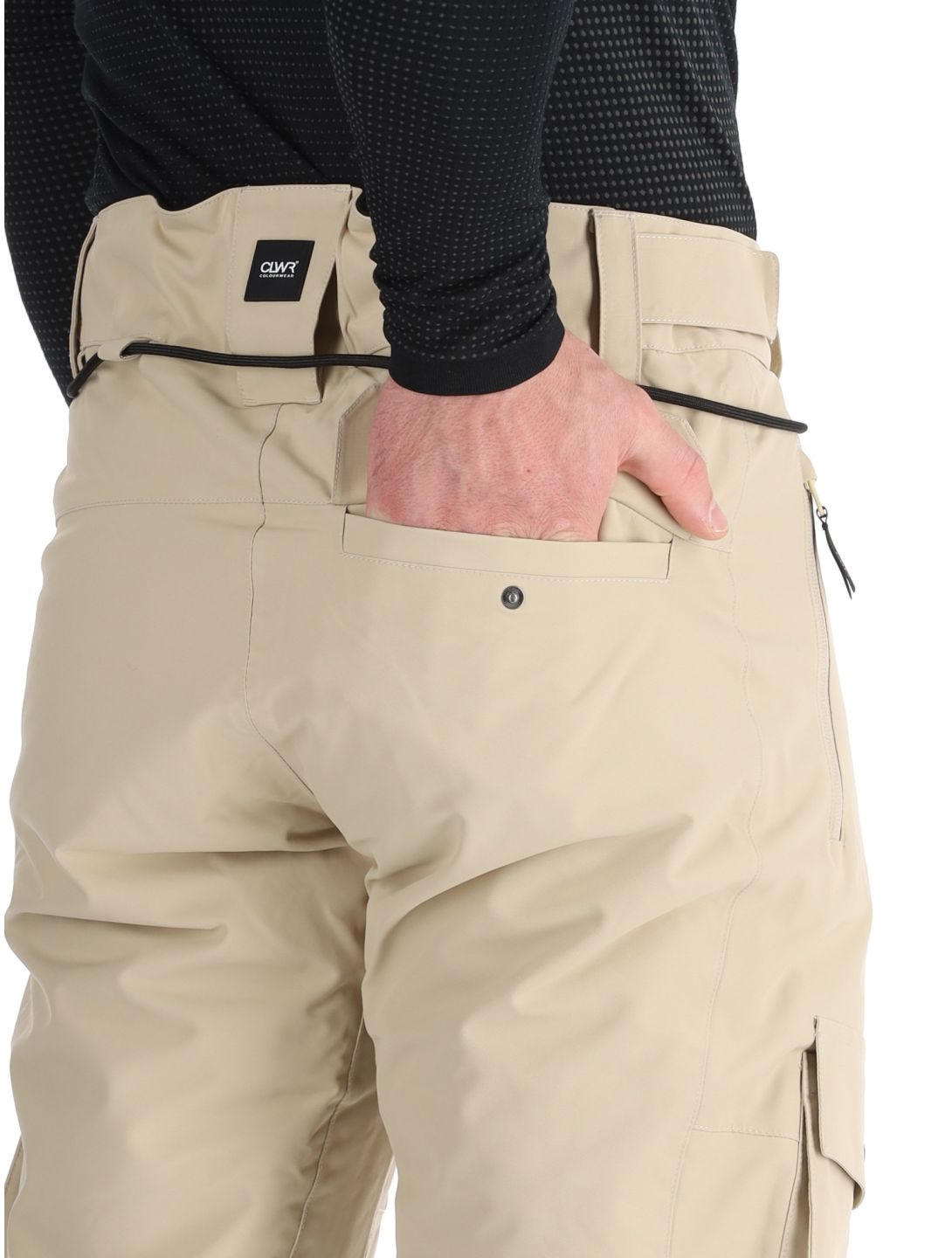 ColourWear, M Flight pantalon de ski hommes Sand beige 