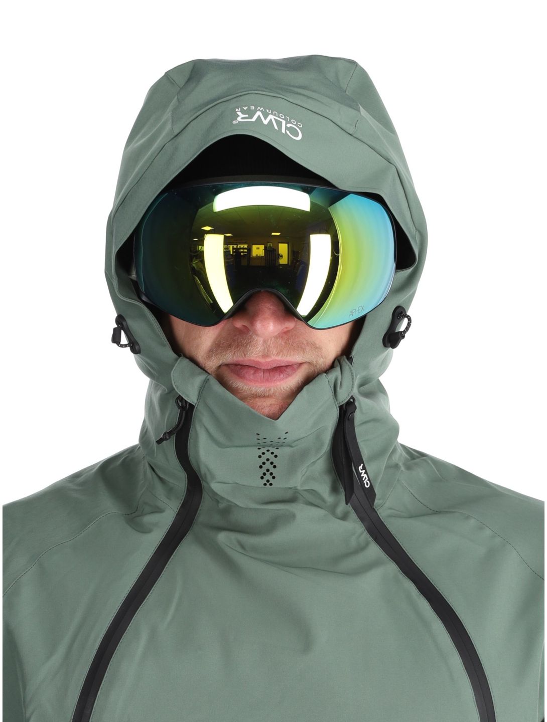 ColourWear, M Foil Anorak veste de ski hommes Dark Sage vert 