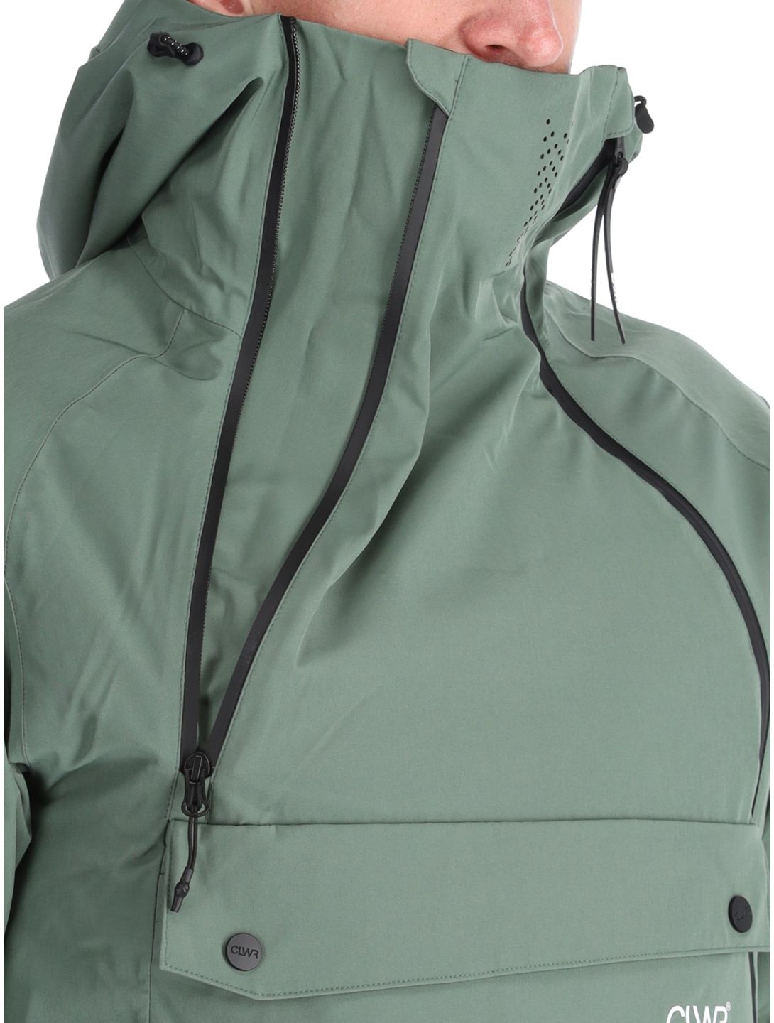 ColourWear, M Foil Anorak veste de ski hommes Dark Sage vert 