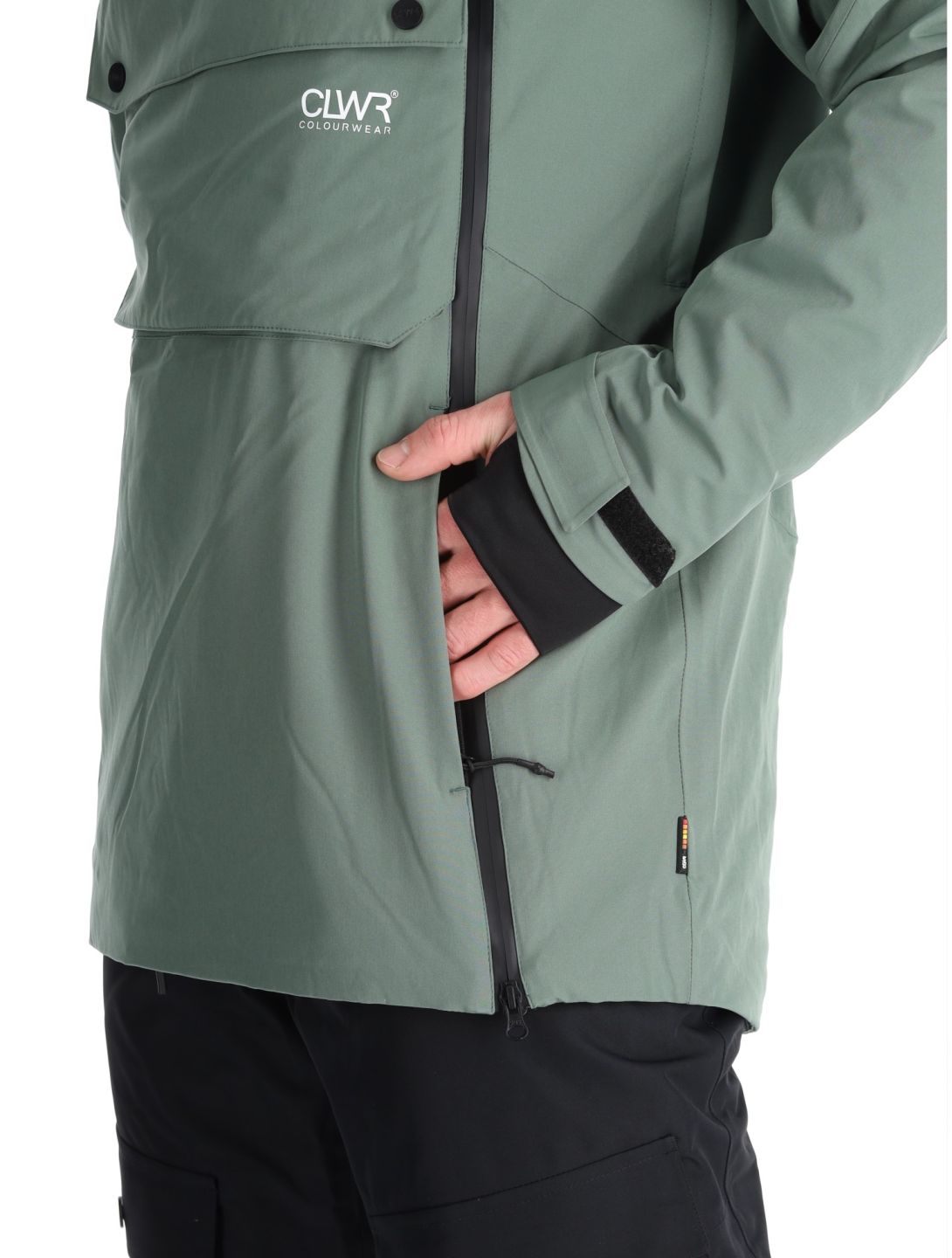 ColourWear, M Foil Anorak veste de ski hommes Dark Sage vert 