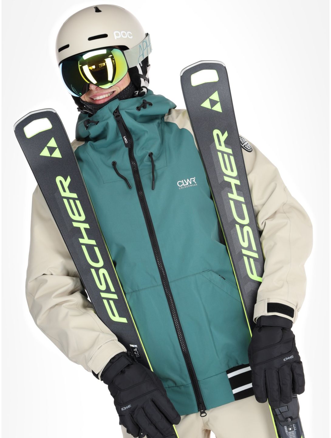 ColourWear, M League 2.0 veste de ski hommes Green beige, vert 