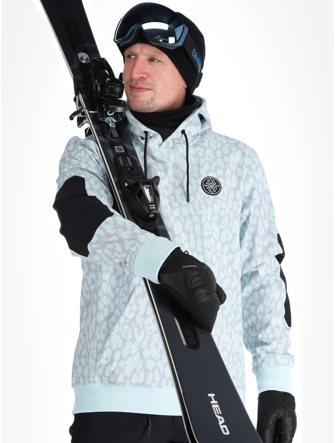 ColourWear, U Est 2010 Hood veste de ski softshell unisexe Leopard violet 