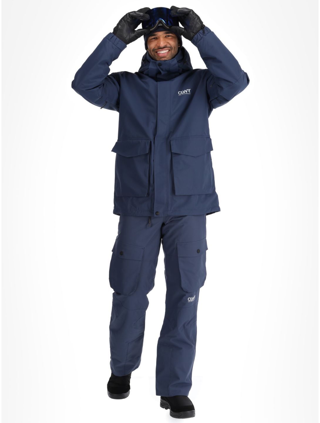 ColourWear, U Mountain Cargo veste de ski unisexe Navy bleu 