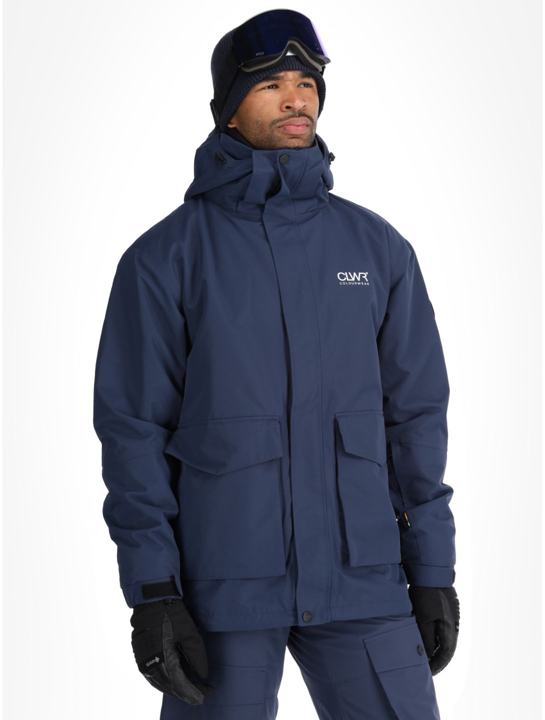 ColourWear, U Mountain Cargo veste de ski unisexe Navy bleu 