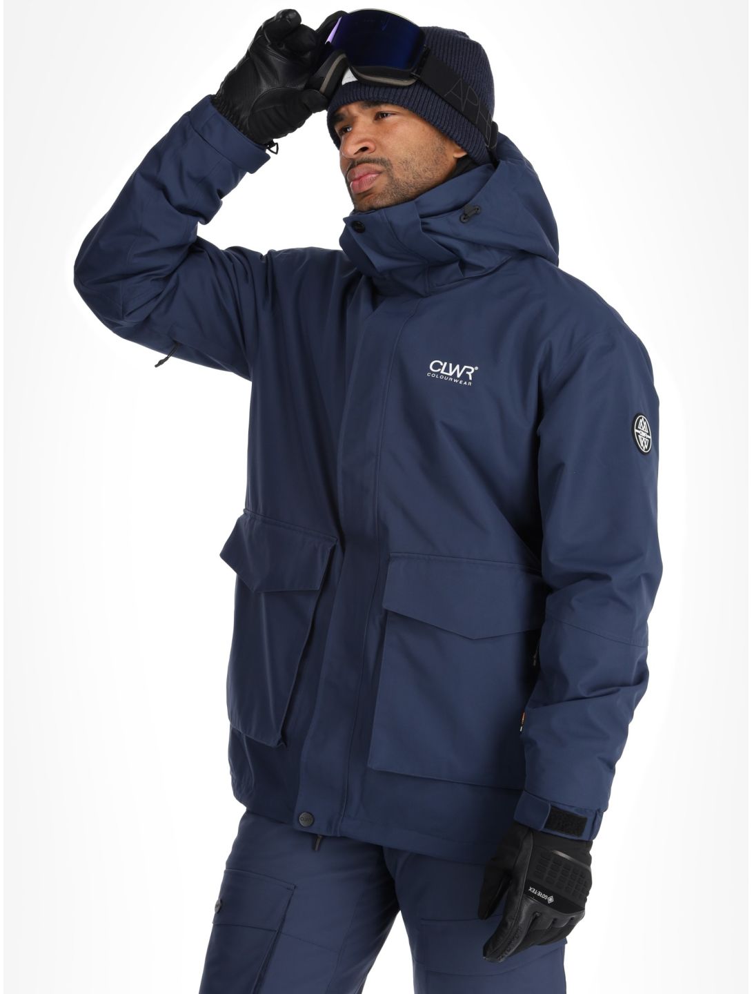 ColourWear, U Mountain Cargo veste de ski unisexe Navy bleu 