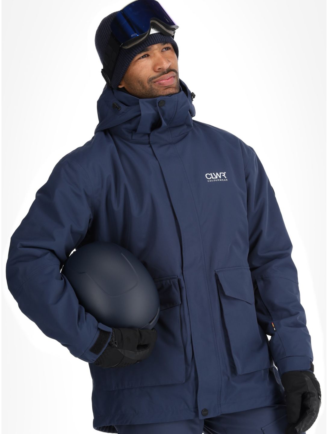 ColourWear, U Mountain Cargo veste de ski unisexe Navy bleu 