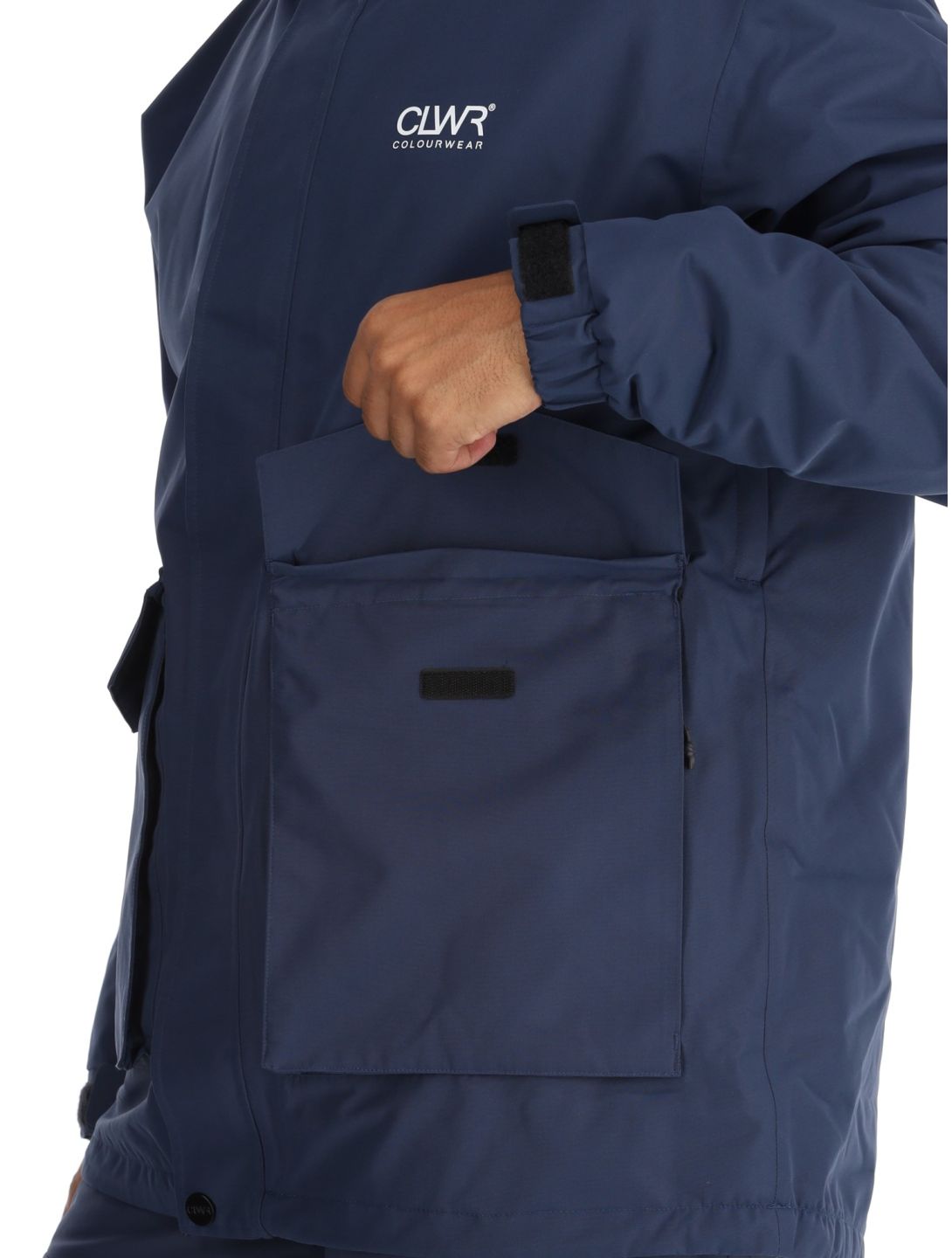 ColourWear, U Mountain Cargo veste de ski unisexe Navy bleu 