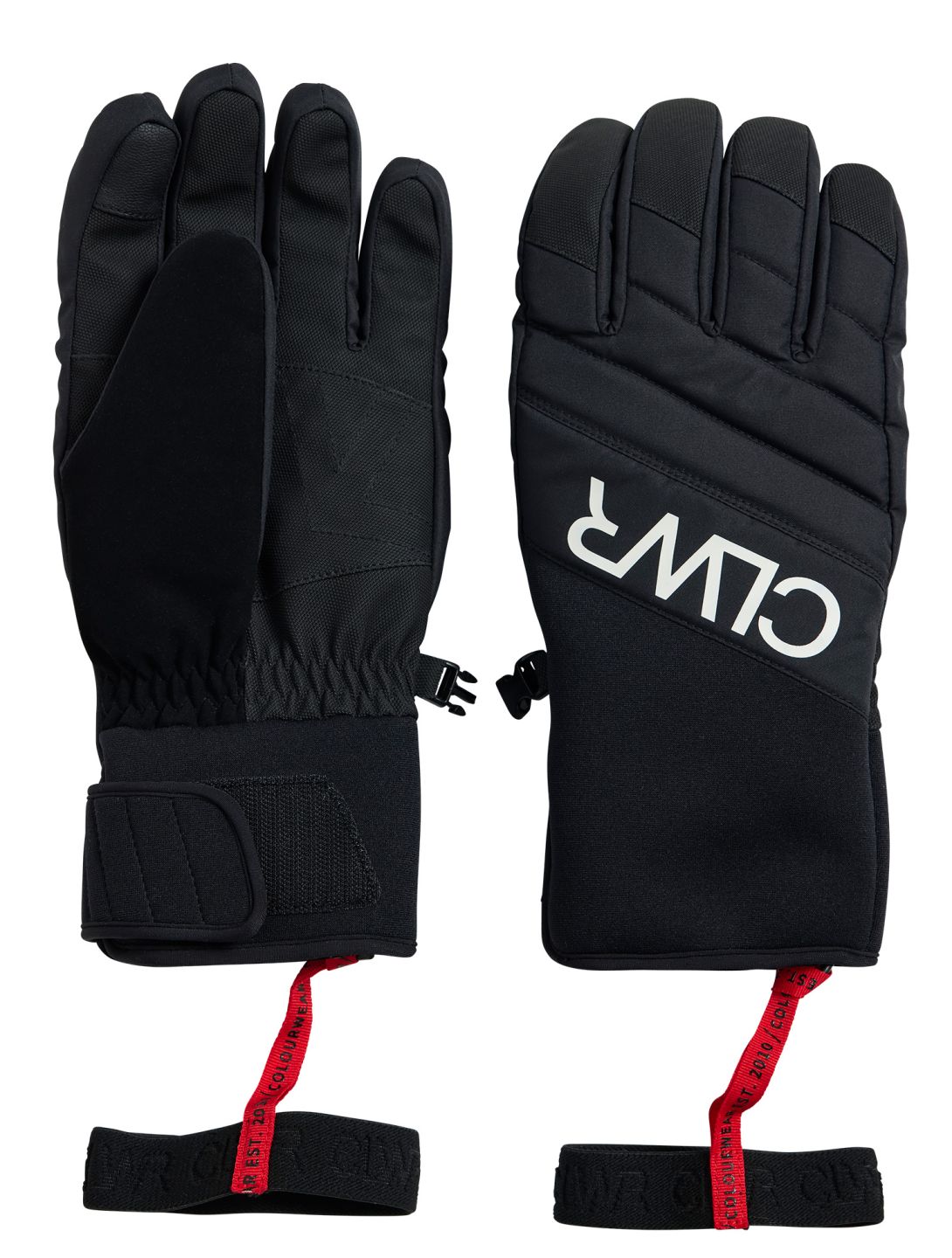 ColourWear, U Powder gants de ski unisexe Black noir 