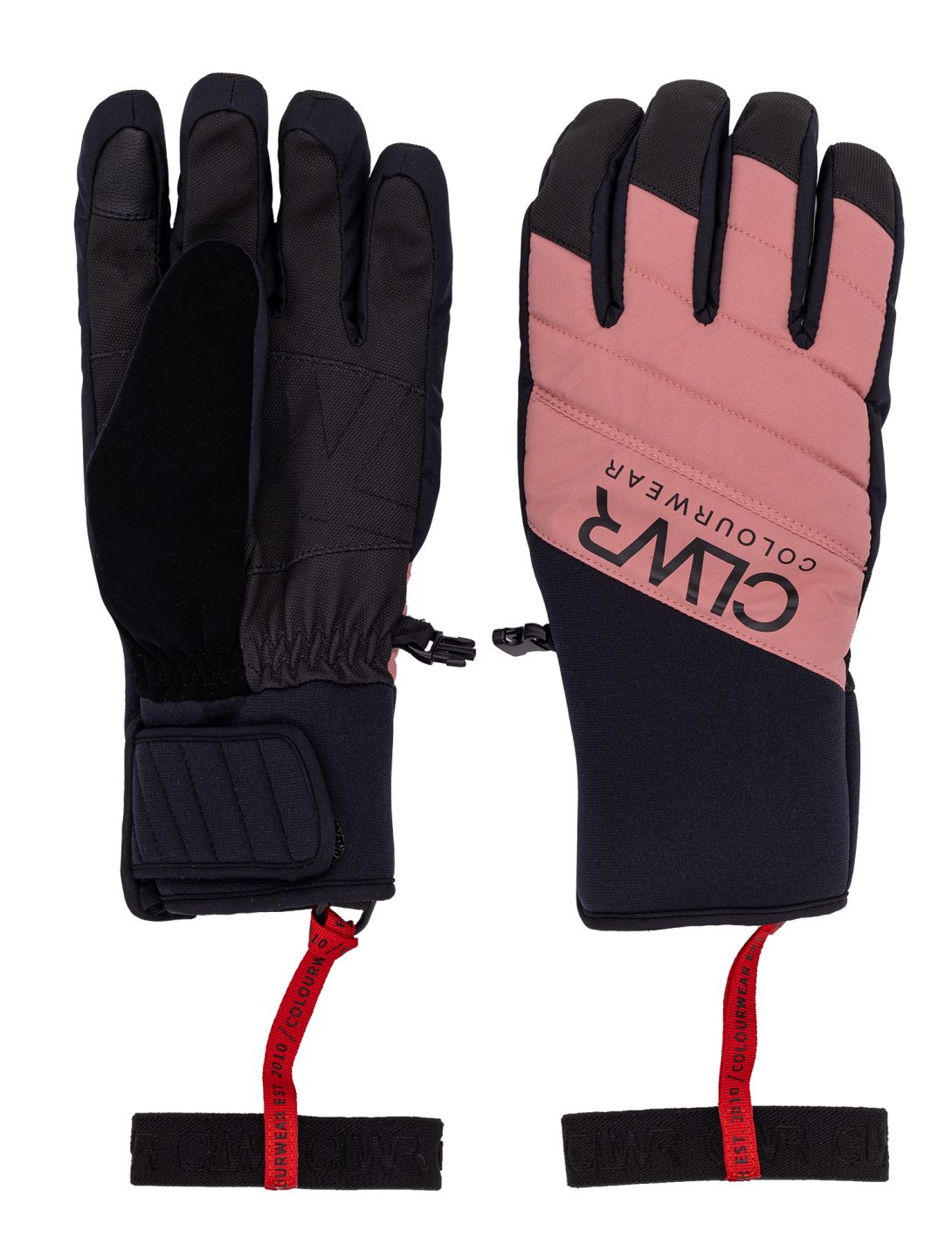 ColourWear, U Powder gants de ski unisexe Dark Rose rose 