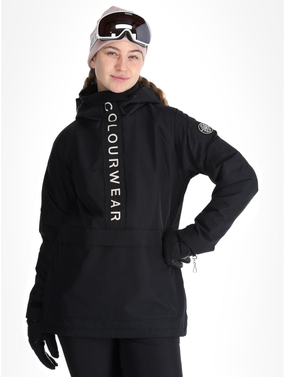 ColourWear, W Signature anorak d'hiver femmes Black noir 