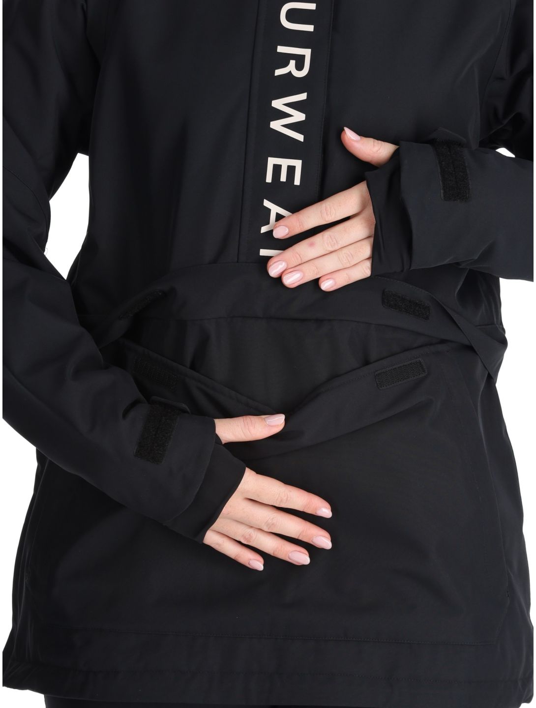 ColourWear, W Signature anorak d'hiver femmes Black noir 