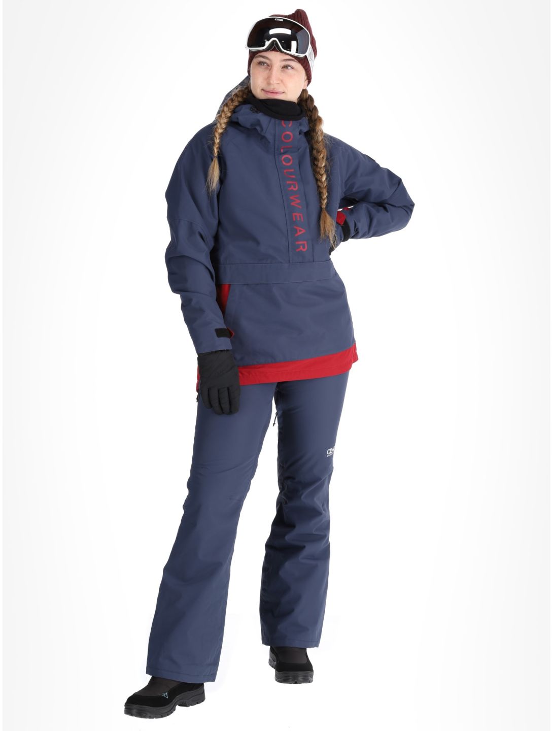 ColourWear, W Signature anorak d'hiver femmes Navy bleu 