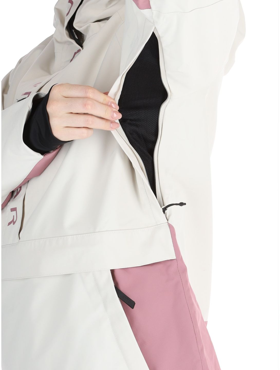 ColourWear, W Signature anorak d'hiver femmes Off-White blanc, violet 