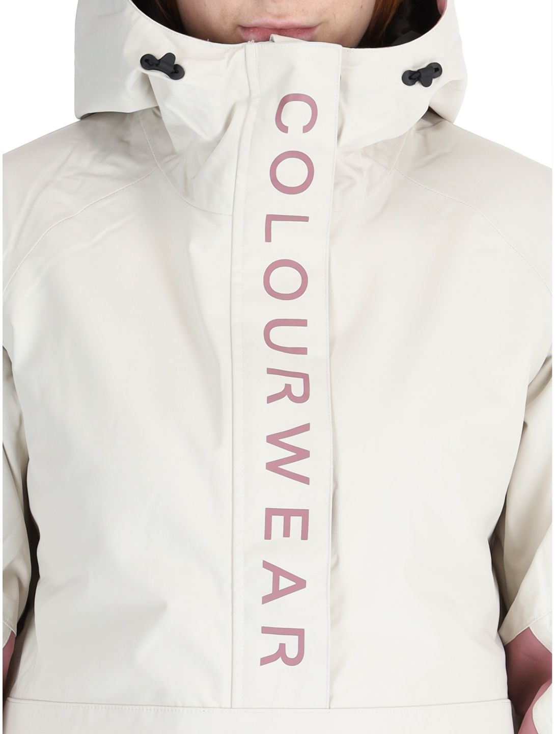 ColourWear, W Signature anorak d'hiver femmes Off-White blanc, violet 