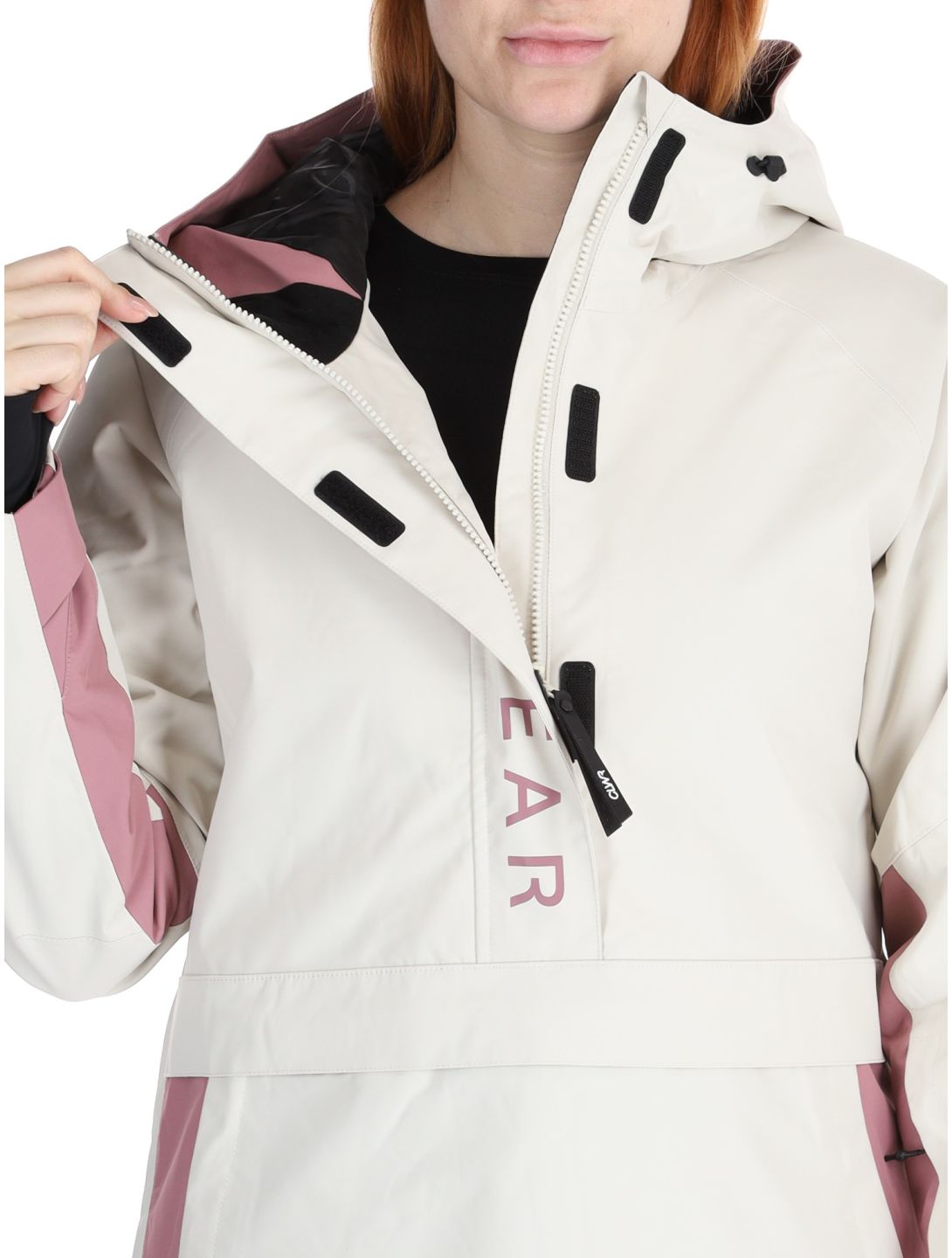 ColourWear, W Signature anorak d'hiver femmes Off-White blanc, violet 