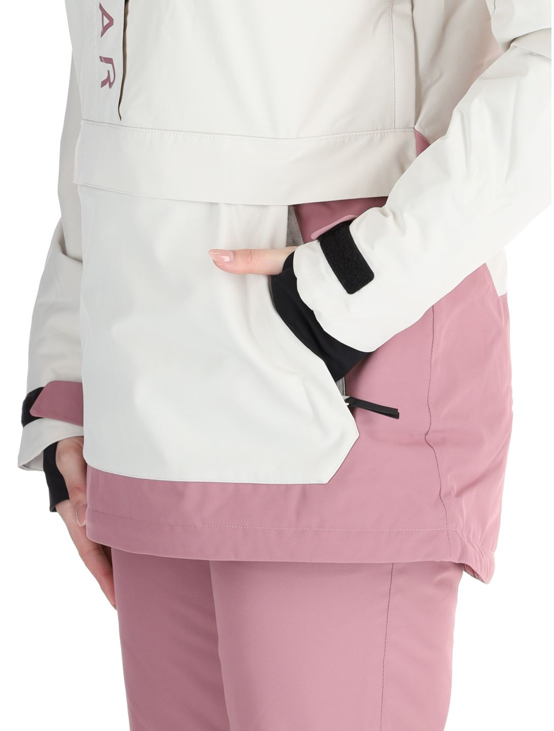 ColourWear, W Signature anorak d'hiver femmes Off-White blanc, violet 